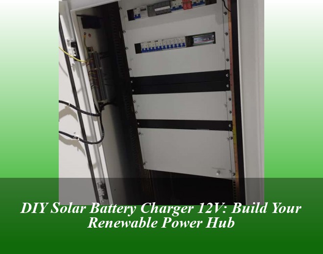 DIY Solar Battery Charger 12V: Build Your Renewable Power Hub
